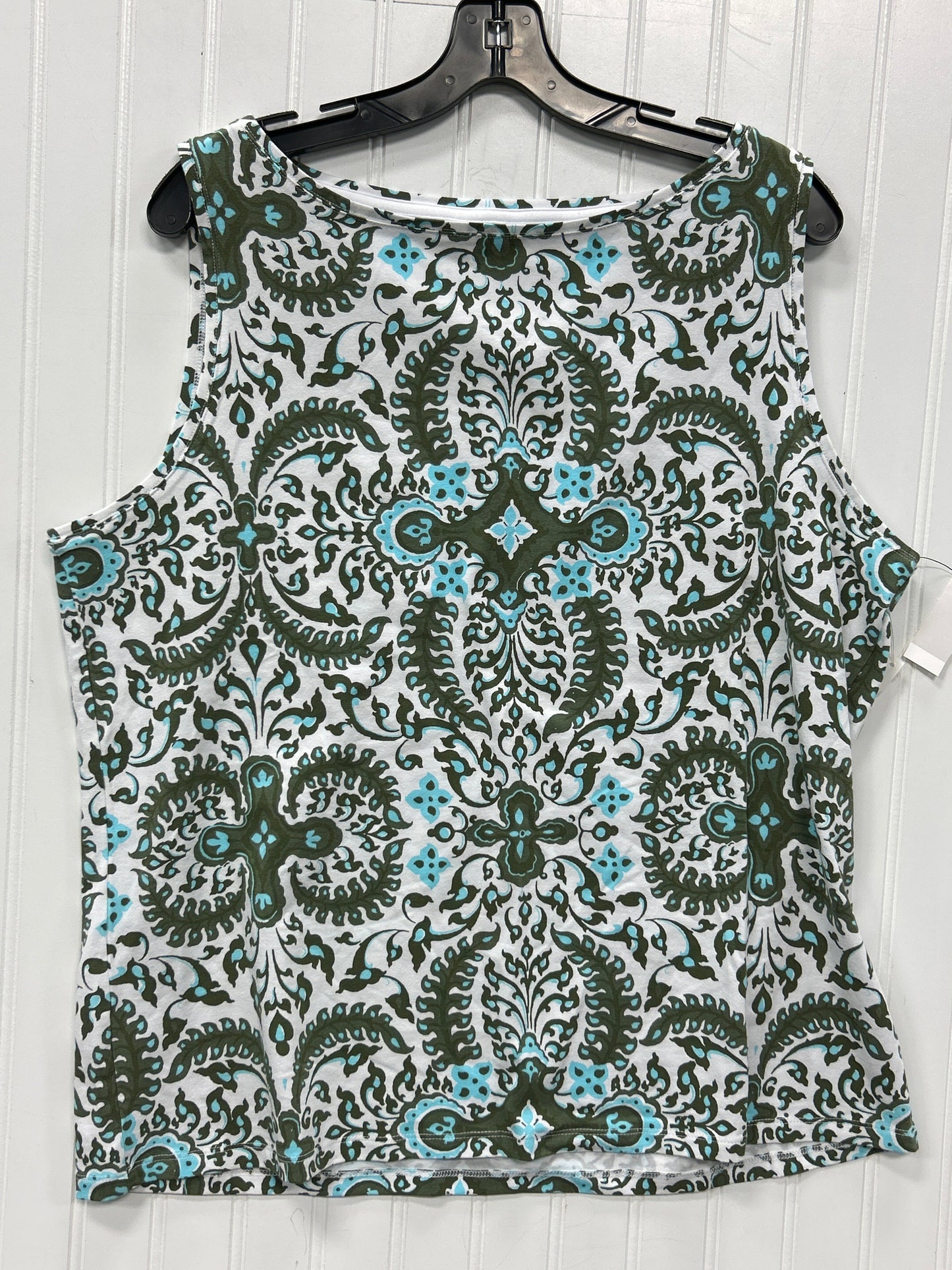 Top Sleeveless By Talbots In Green, Size:Xl