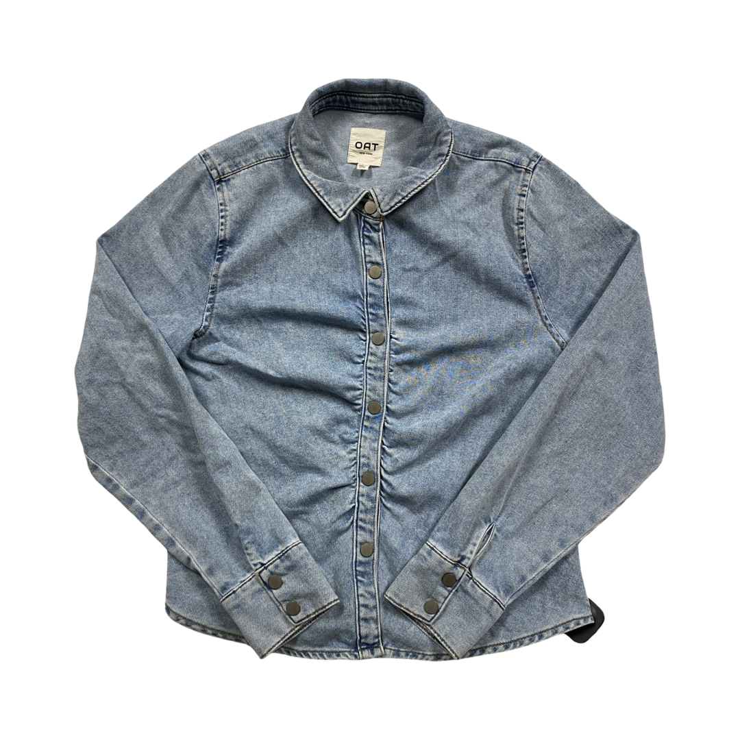 Top Ls By Oat In Blue Denim, Size:L