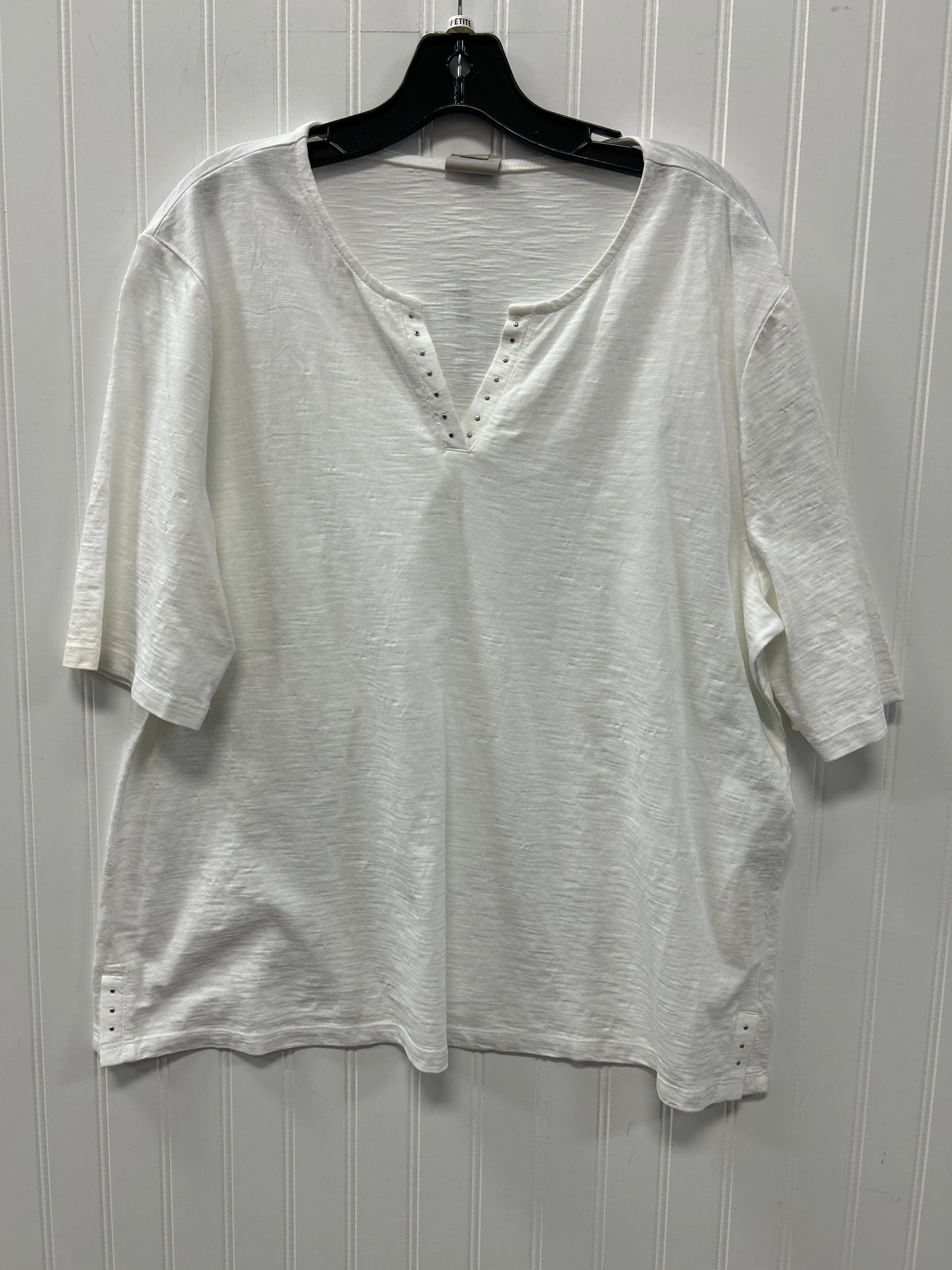 Top Ss By Chicos In White, Size:Xl