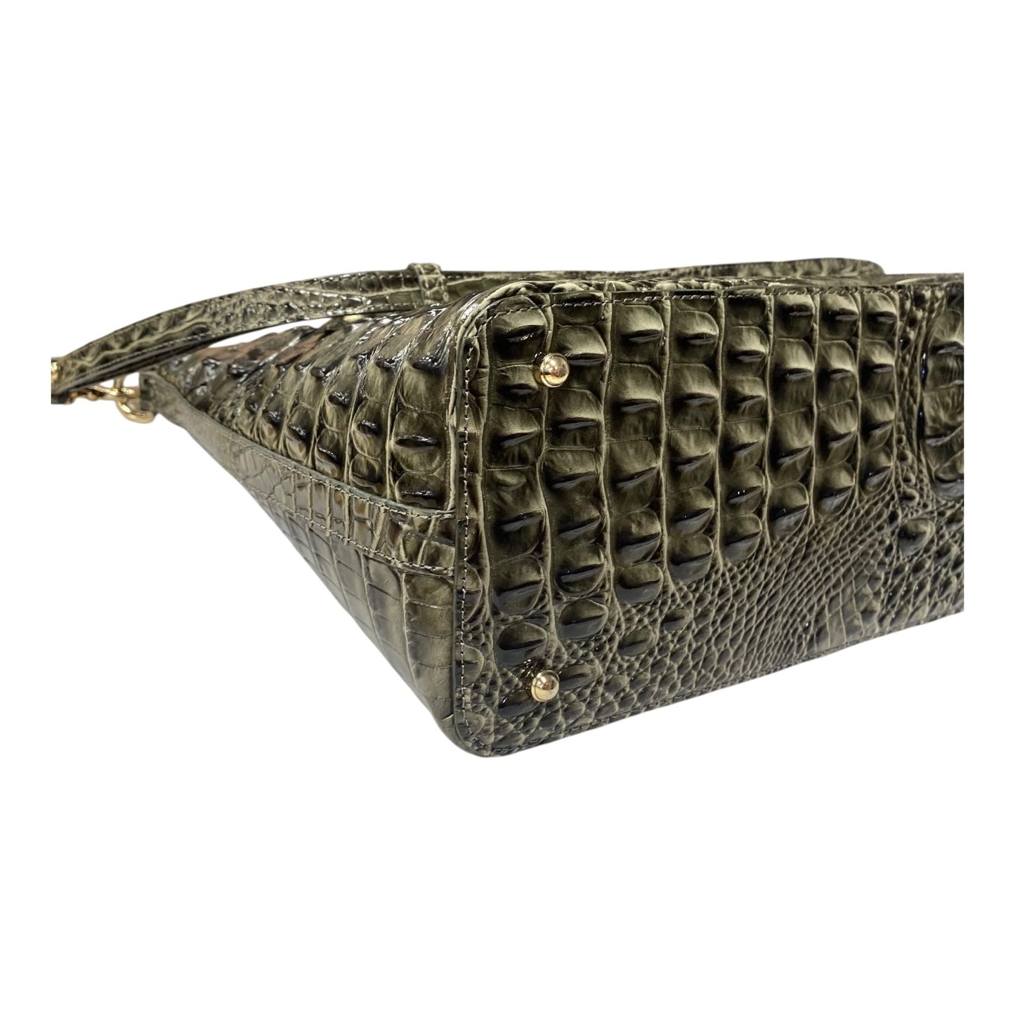 Handbag Designer By Brahmin In Green, Size:Large