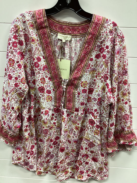 Top Ls By Cynthia Rowley In Pink, Size:1X