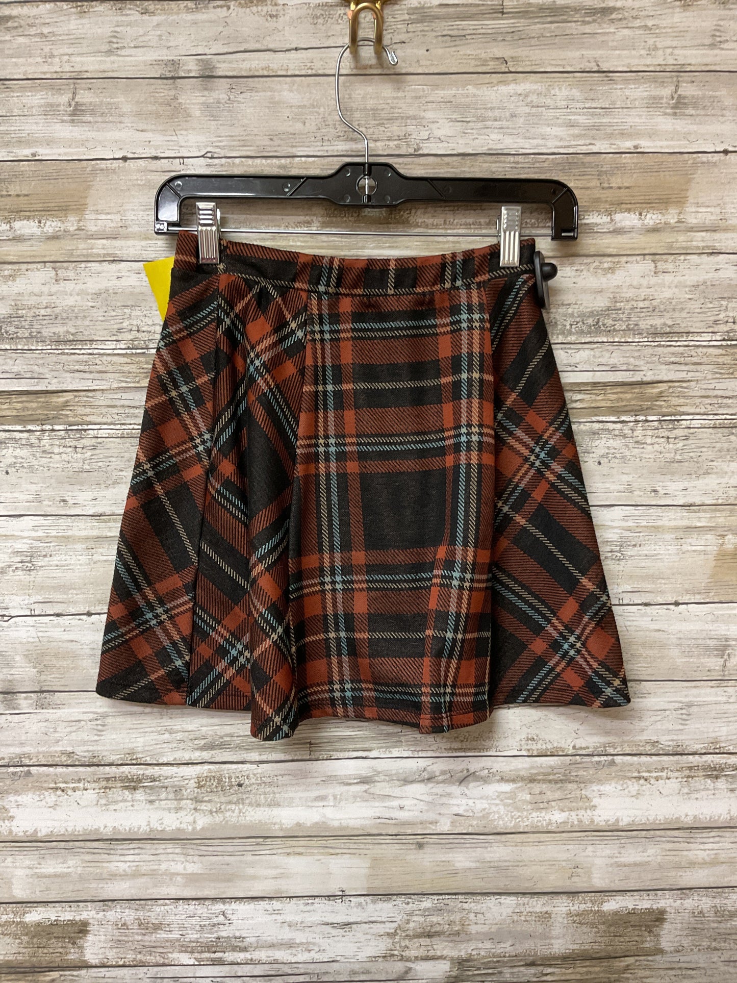 Skirt Mini & Short By Altard State In Plaid Pattern, Size:S