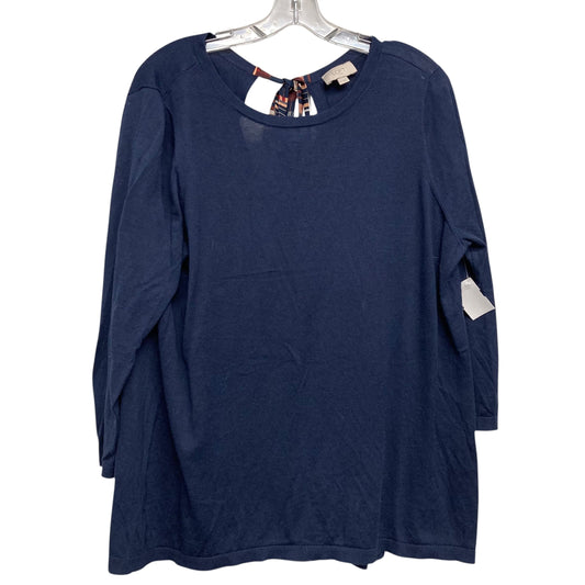 Top Ls By Loft In Navy, Size:Xl