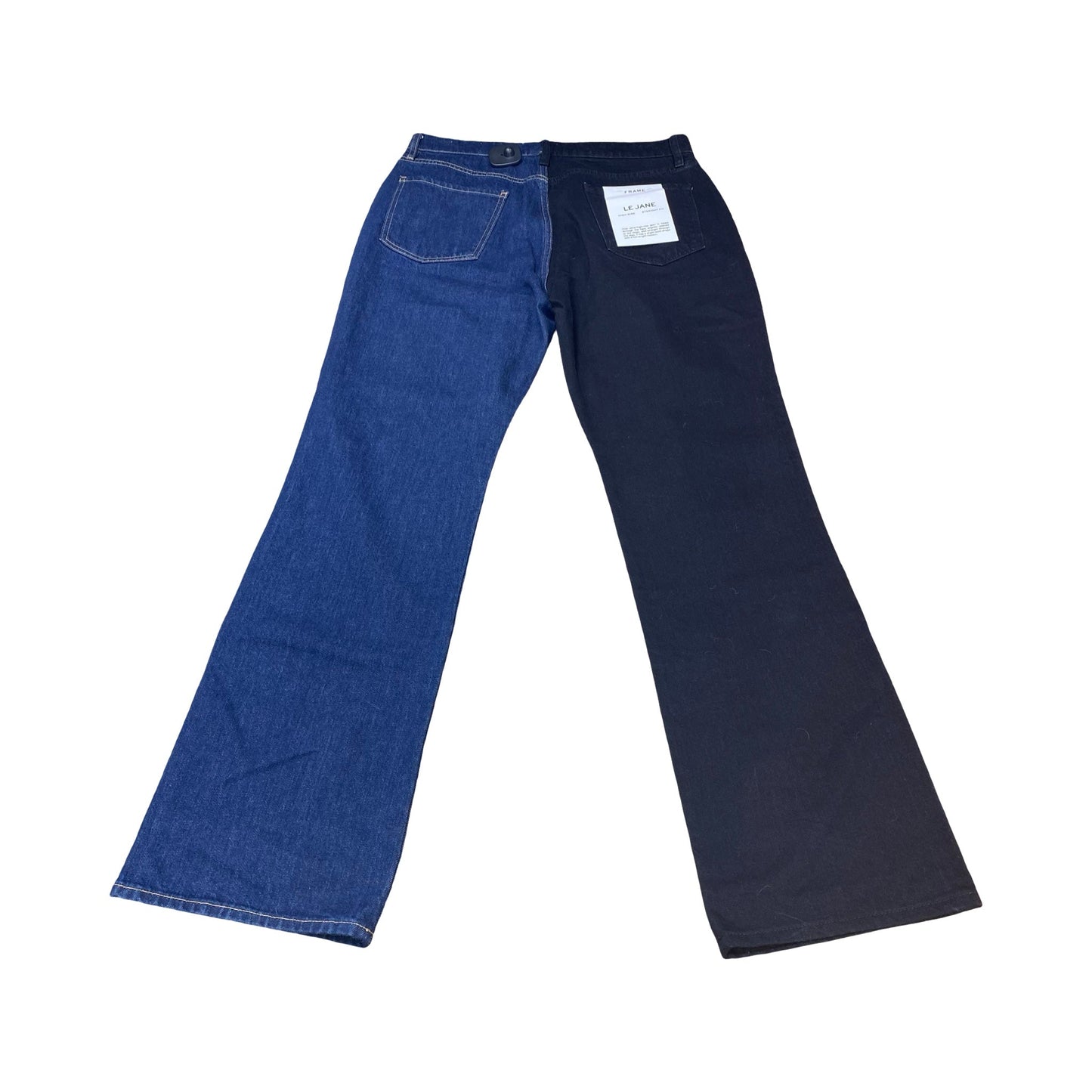 Jeans Straight By Frame In Blue Denim, Size:14