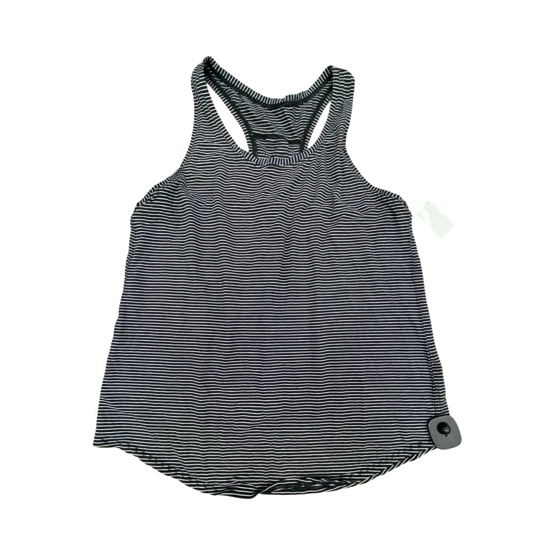 Athletic Tank Top By Lululemon In Striped Pattern, Size:M