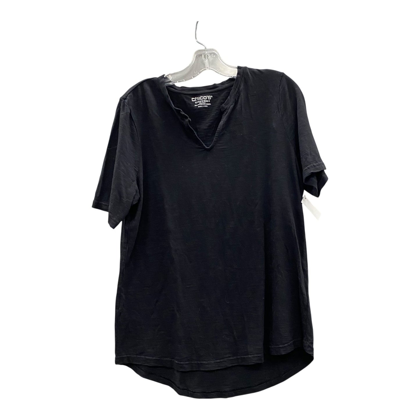Top Ss Basic By Chicos In Black, Size:L