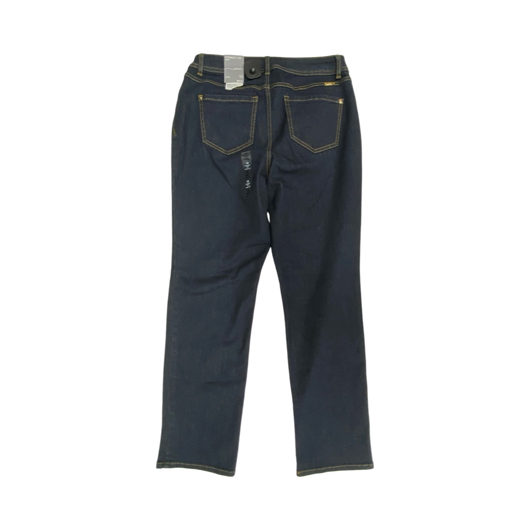 Jeans Straight By Inc In Blue Denim, Size:10