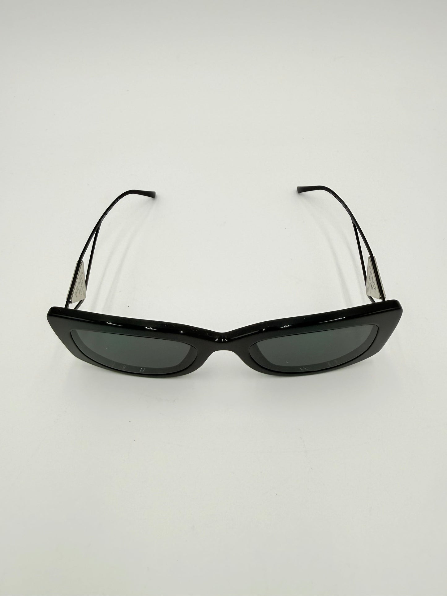 Sunglasses Luxury Designer By Prada In Black, Size: