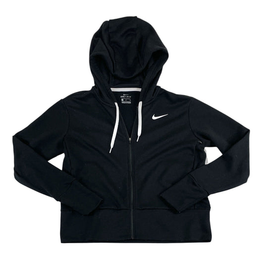 Athletic Jacket By Nike In Black, Size:M