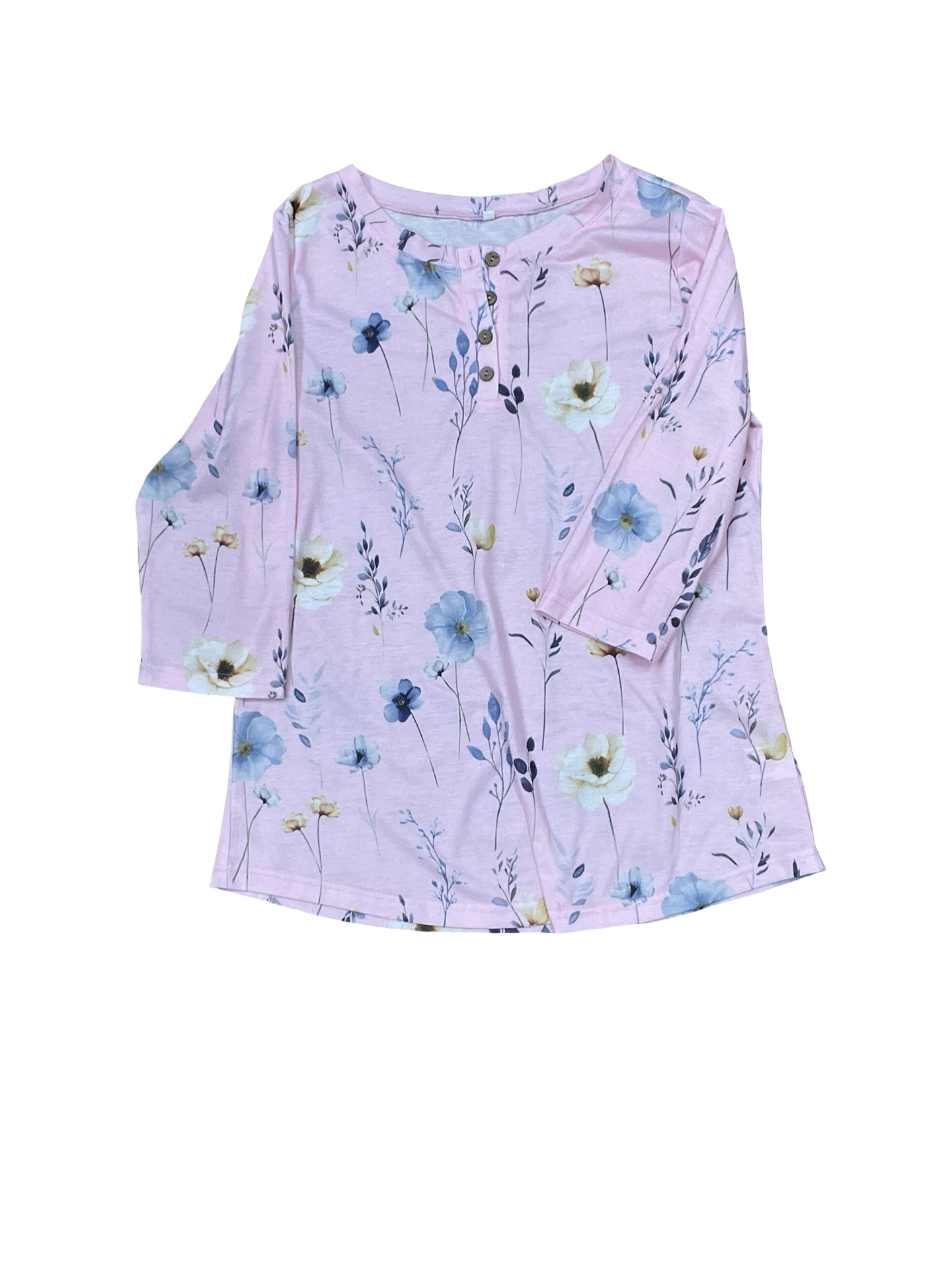 Top 3/4 Sleeve By Clothes Mentor In Pink, Size:S