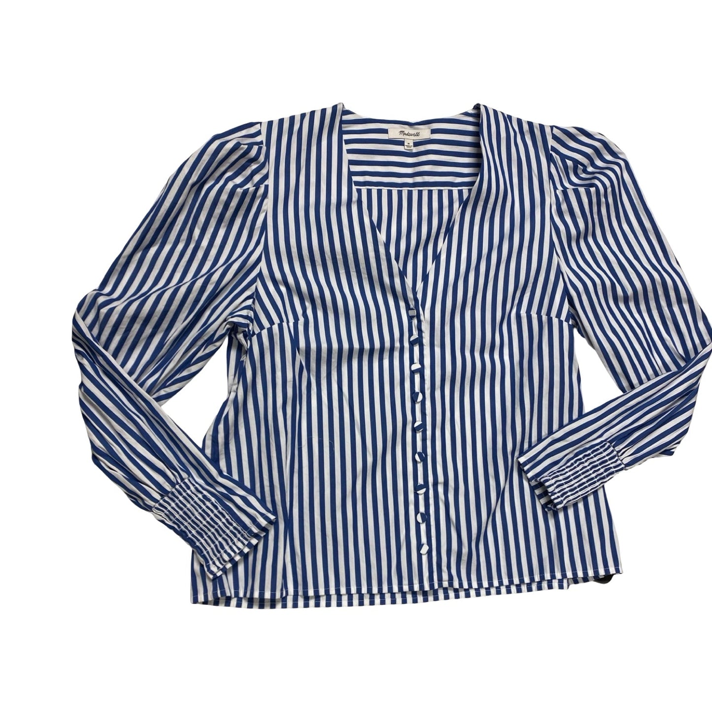 Top Ls By Madewell In Blue & White, Size:M