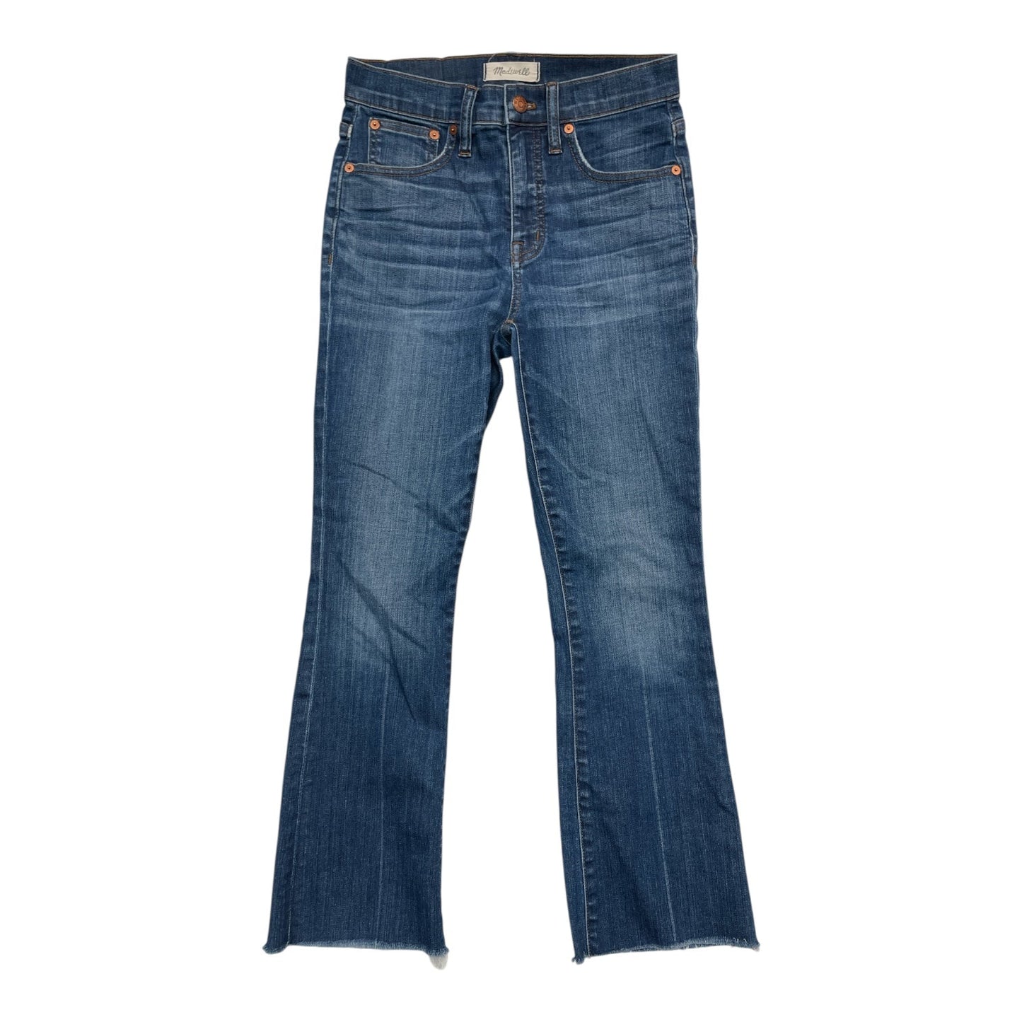 Jeans Boot Cut By Madewell In Blue Denim, Size:0