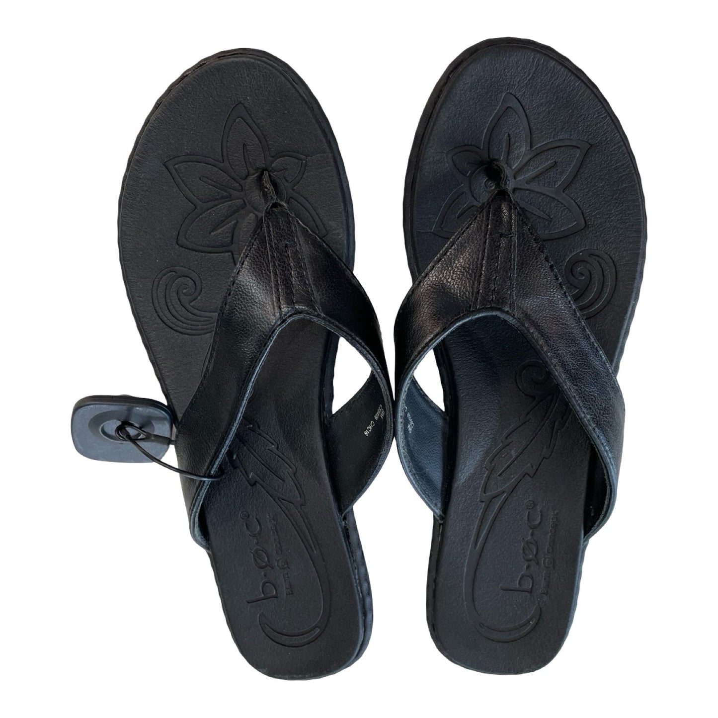 Sandals Flip Flops By Boc In Black, Size:9.5