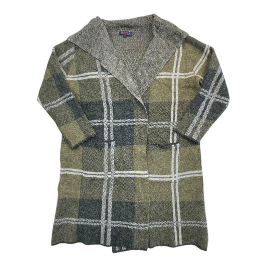 Sweater Cardigan By Joseph A. In Green, Size:L