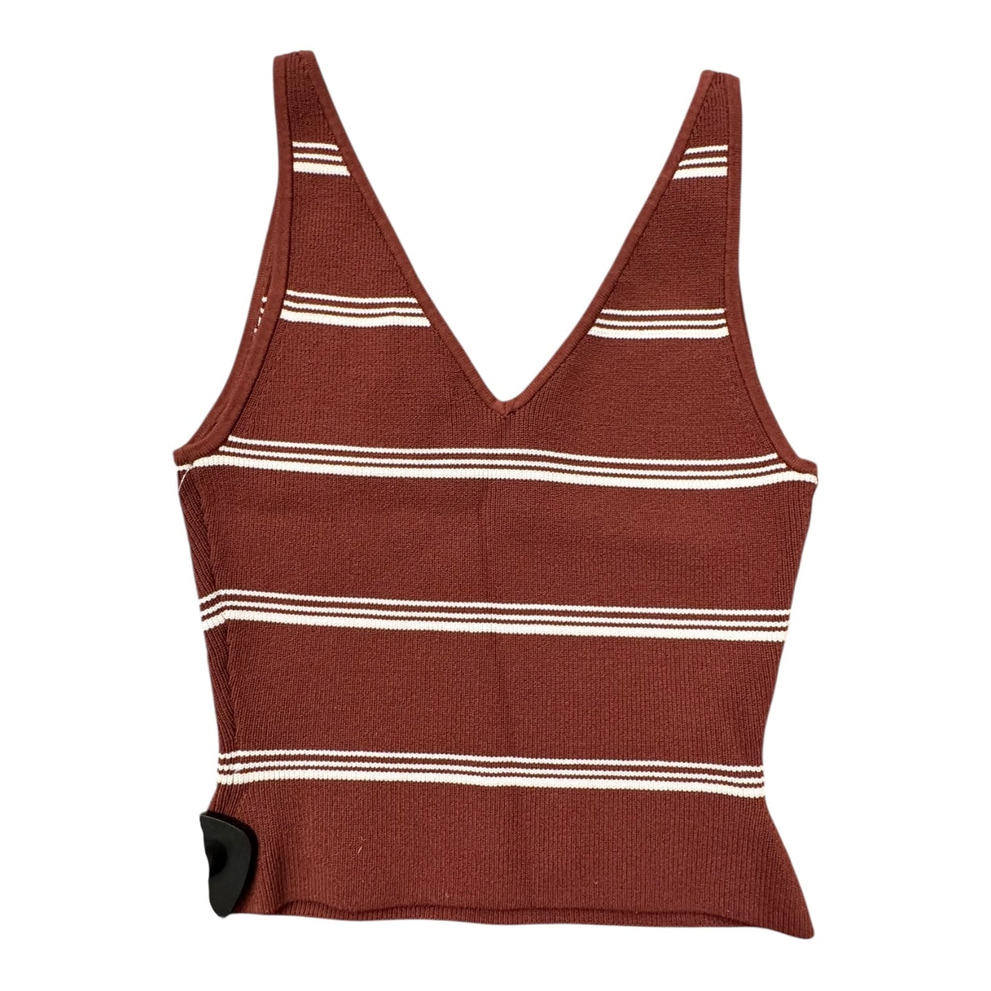 Top Sleeveless By Babaton In Pink & White, Size:S