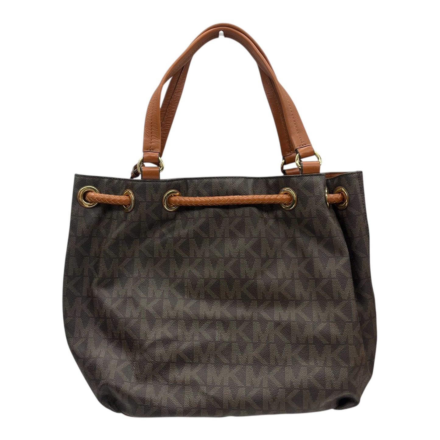 Handbag Designer By Michael Kors In Brown, Size:Large