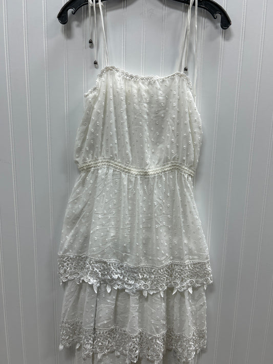 Dress Casual Midi By Pol In White, Size:S