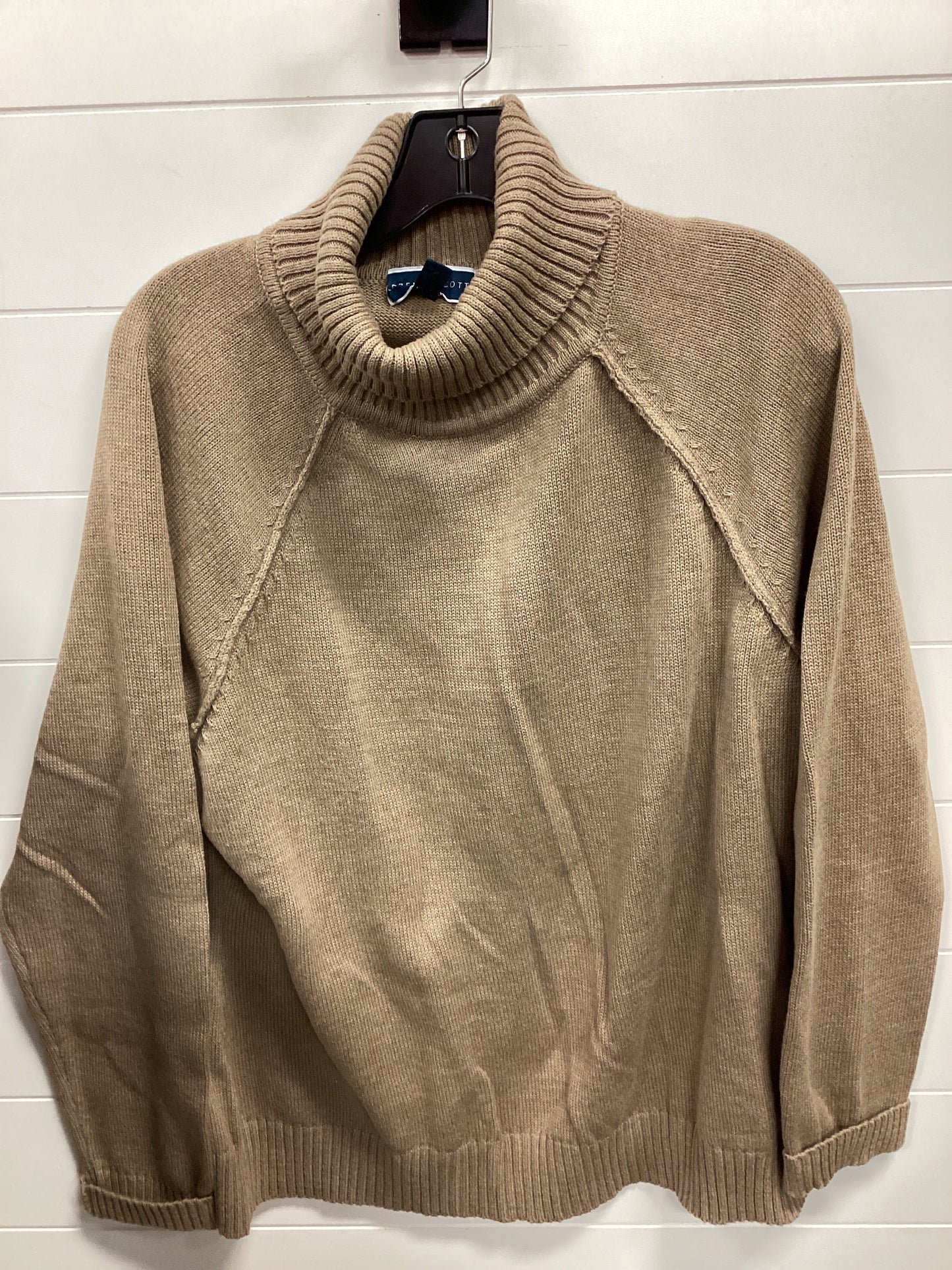 Sweater By Karen Scott In Tan, Size:Xxl