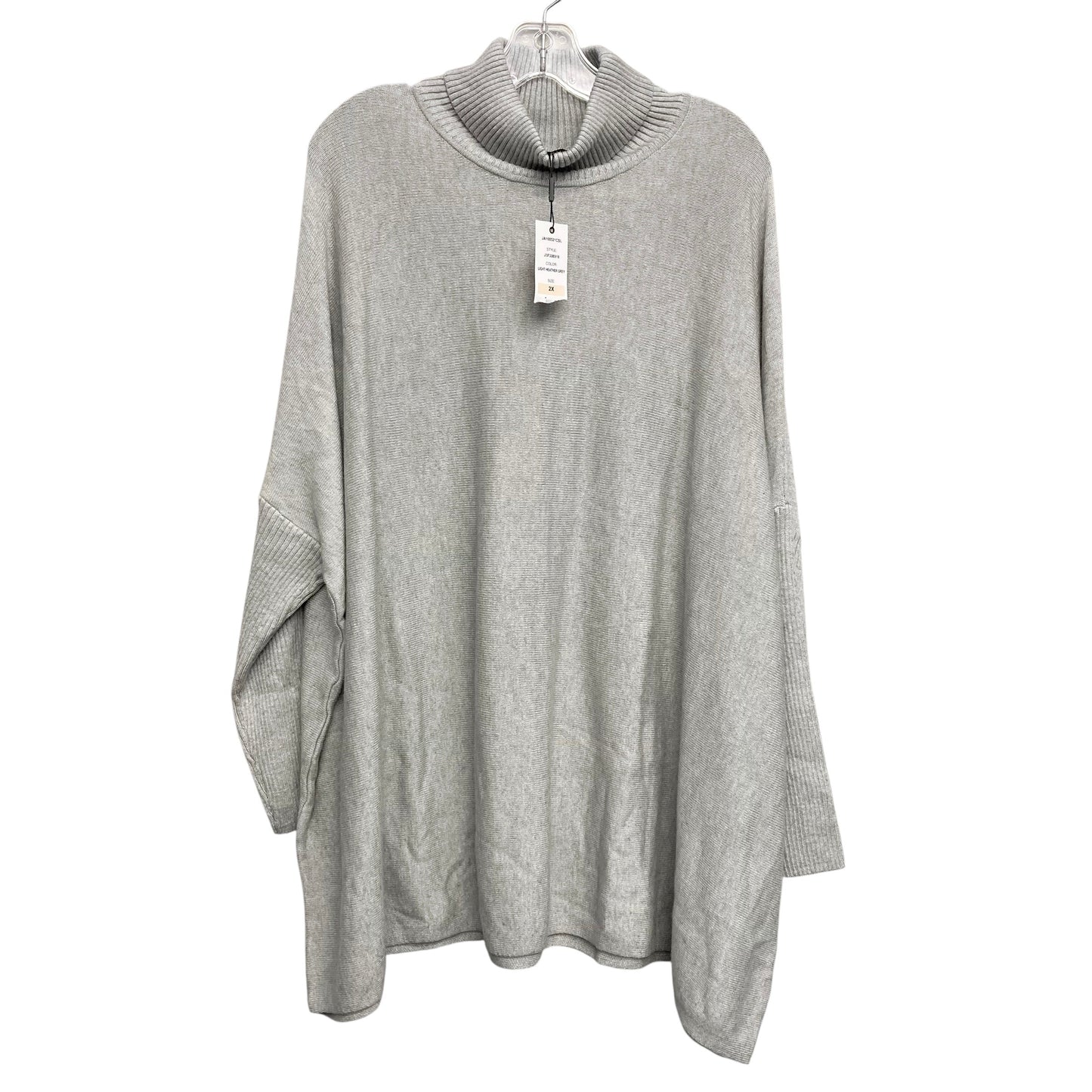 Sweater By Joseph A. In Grey, Size:2X