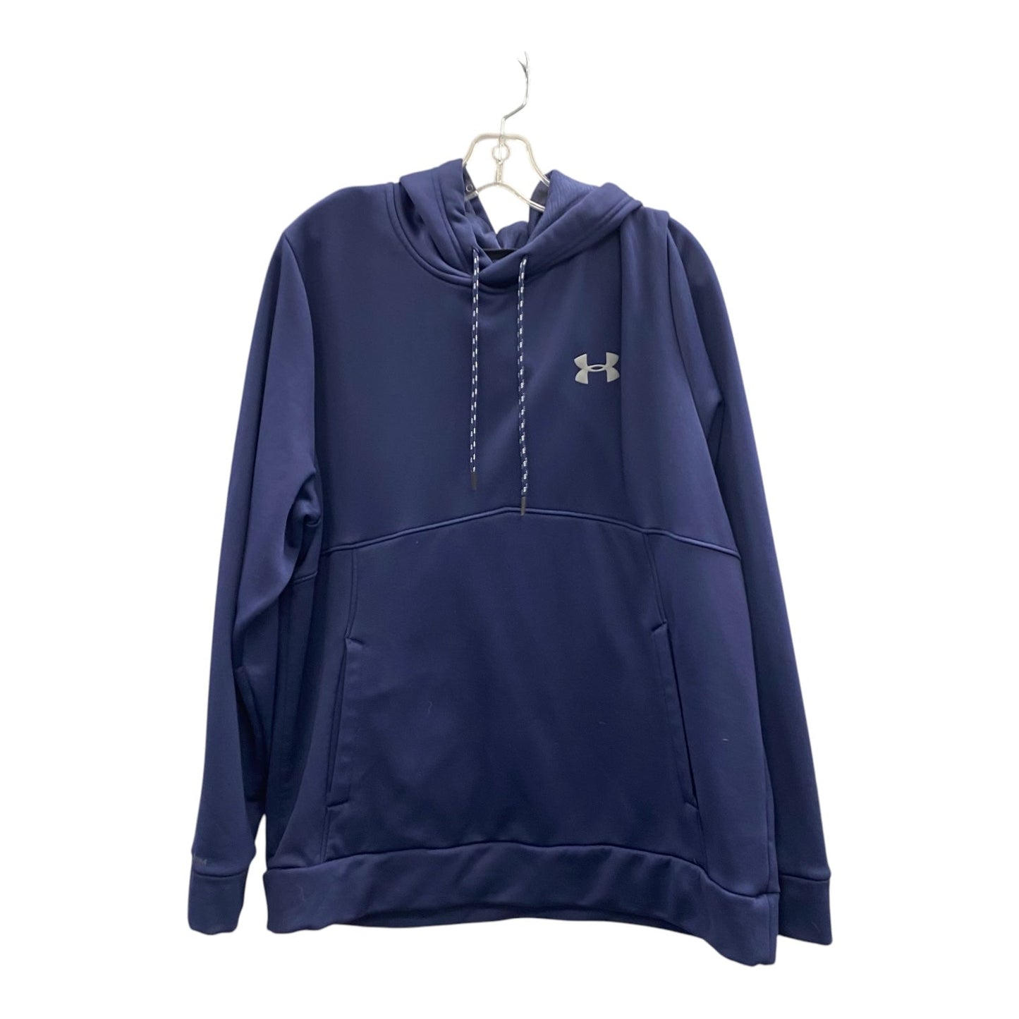 Athletic Top Ls Hoodie By Under Armour In Blue, Size:L