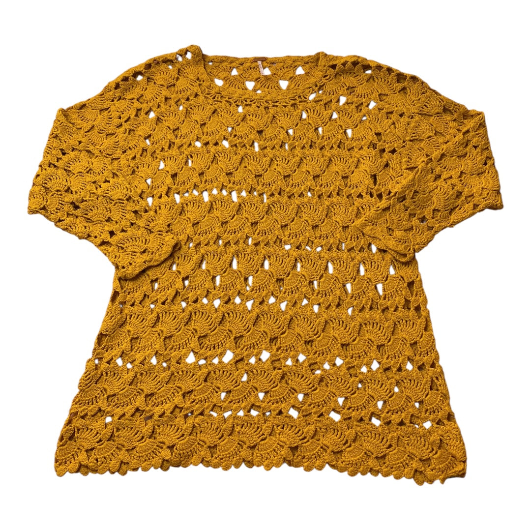 Sweater By Free People In Gold, Size:Xs