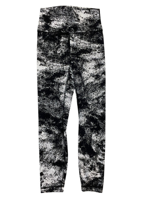 Athletic Leggings By Lululemon In Black & White, Size:S