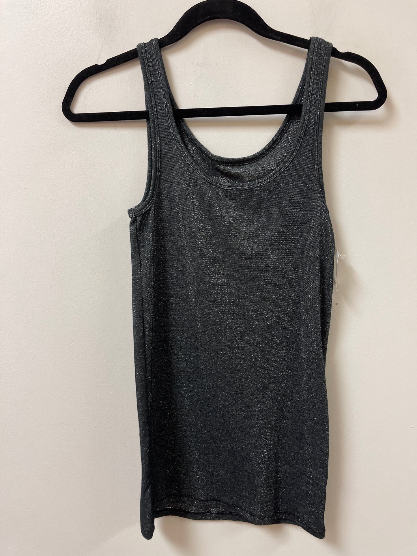 Tank Top By Merona In Black & Silver, Size:M