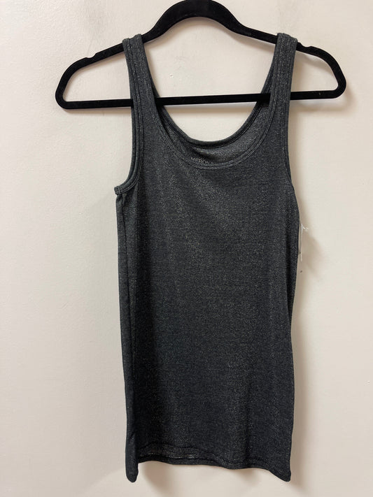 Tank Top By Merona In Black & Silver, Size:M