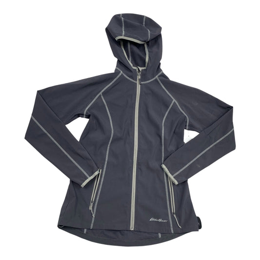 Athletic Jacket By Eddie Bauer In Grey, Size:S