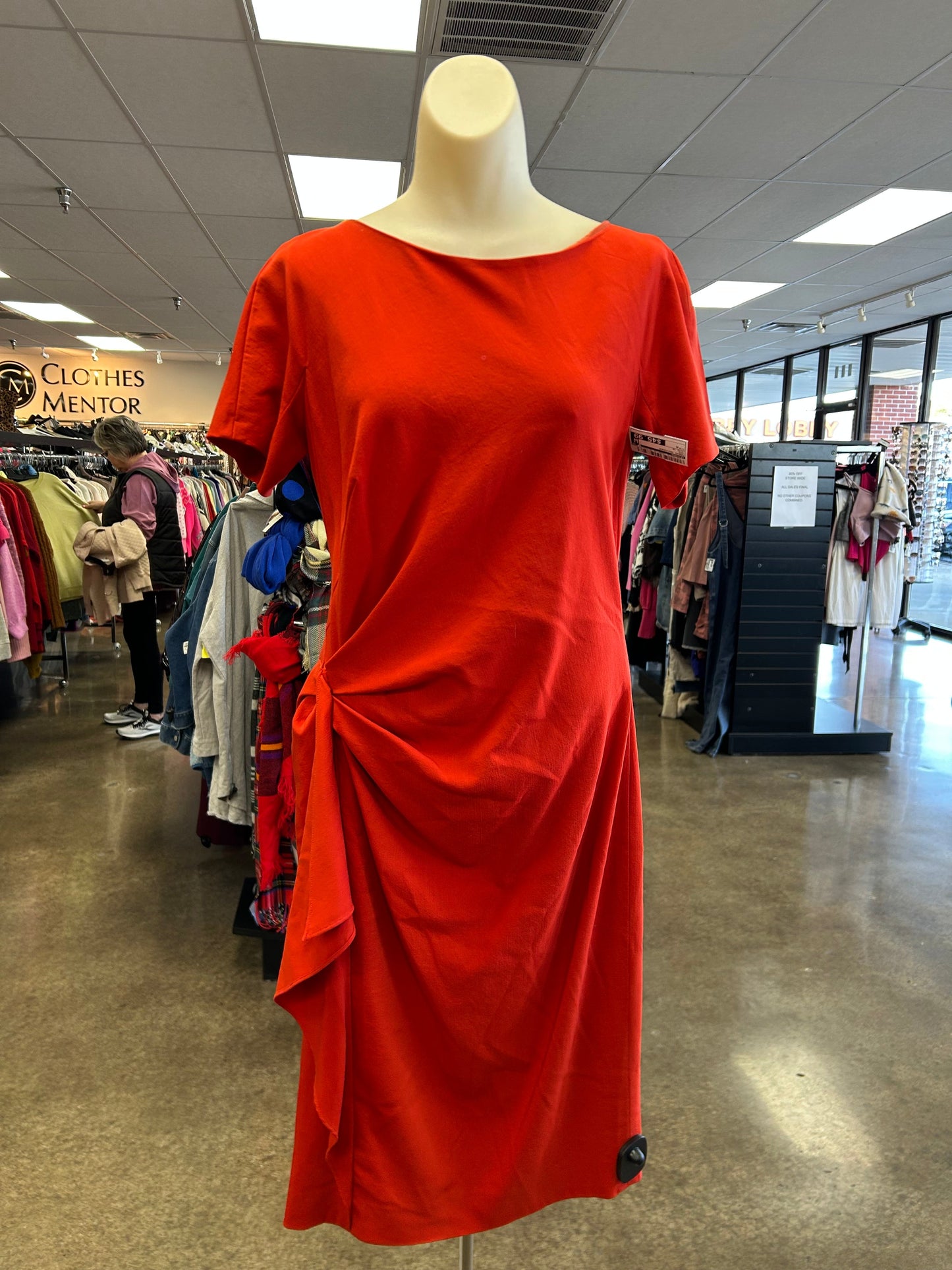 Dress Designer By Escada In Red, Size:M