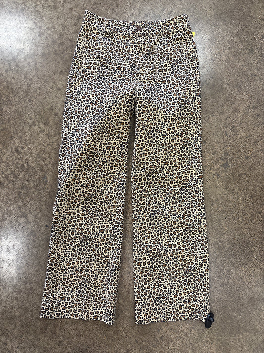 Pants Wide Leg By J. Crew In Animal Print, Size:4