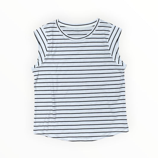 Top Sleeveless By Talbots In White, Size:S