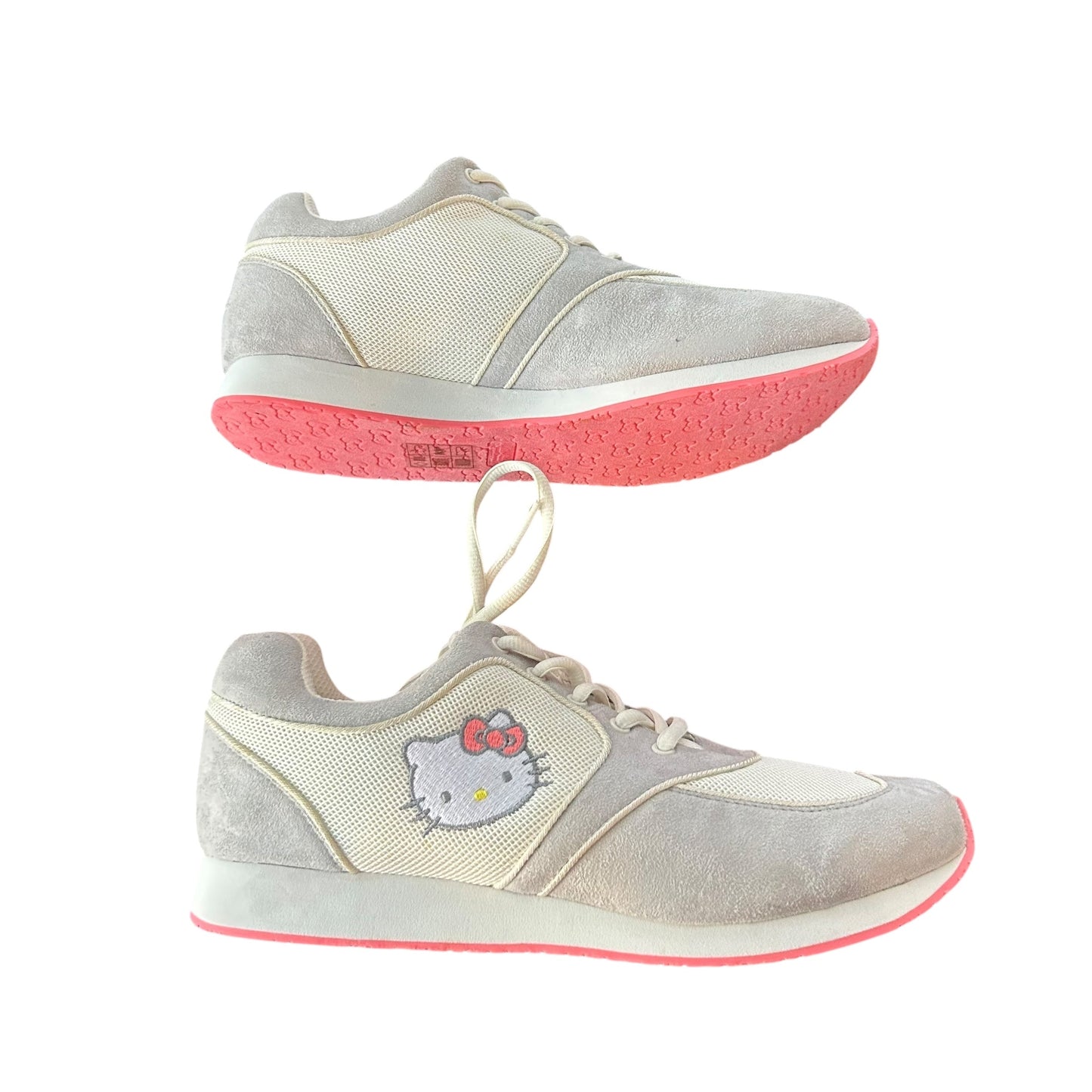 Shoes Sneakers By Hello Kitty In Grey, Size: 10