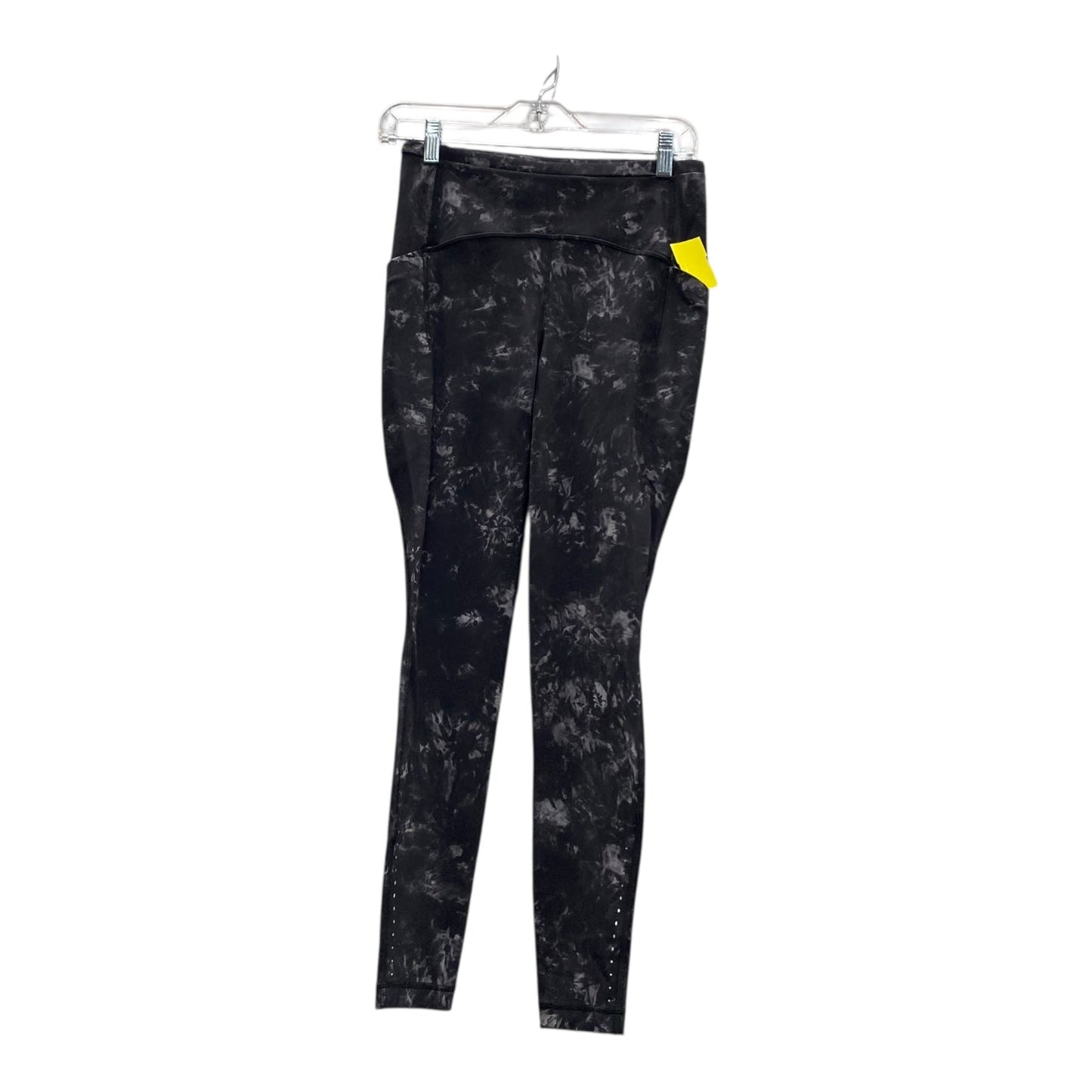 Athletic Leggings By Lululemon In Black & Grey, Size:6