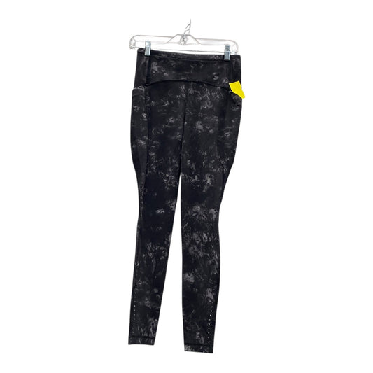 Athletic Leggings By Lululemon In Black & Grey, Size:6