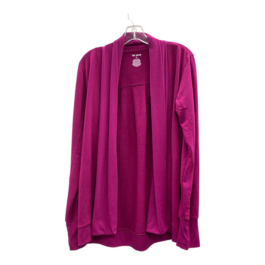Cardigan By Tek Gear In Pink, Size:M