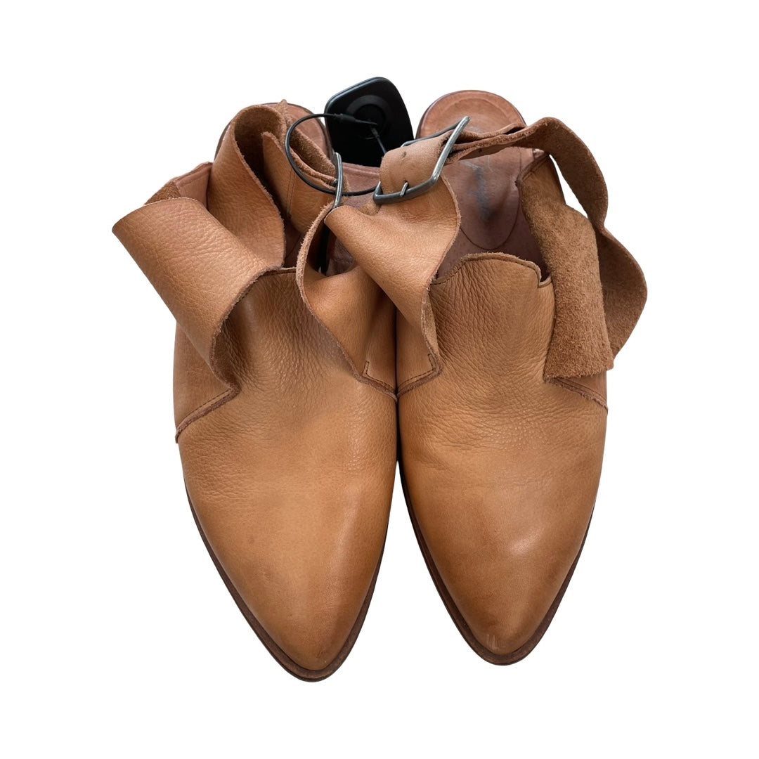 Boots Ankle Flats By Free People In Brown, Size:7.5