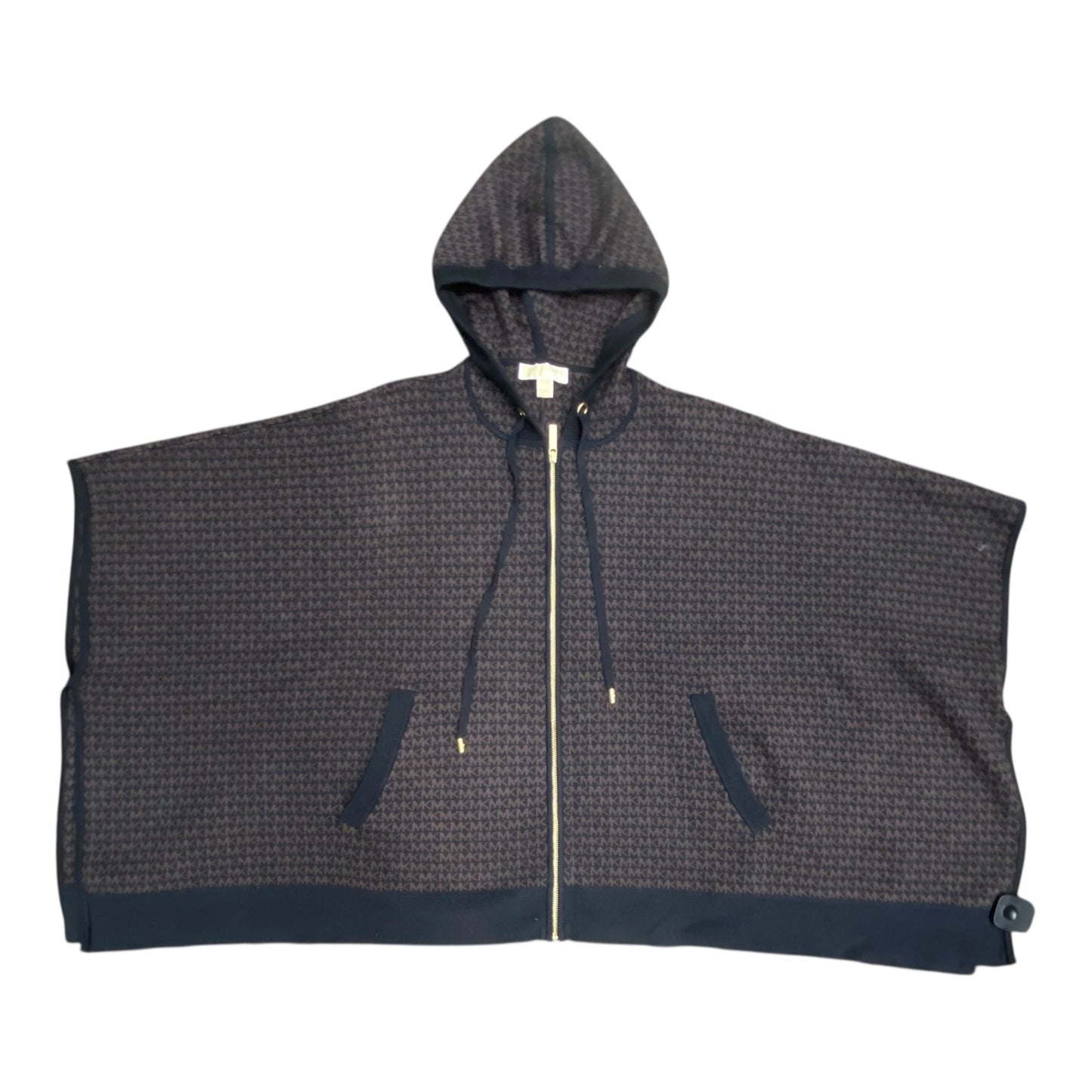 Sweater Cardigan By Michael By Michael Kors In Black & Brown, Size:S