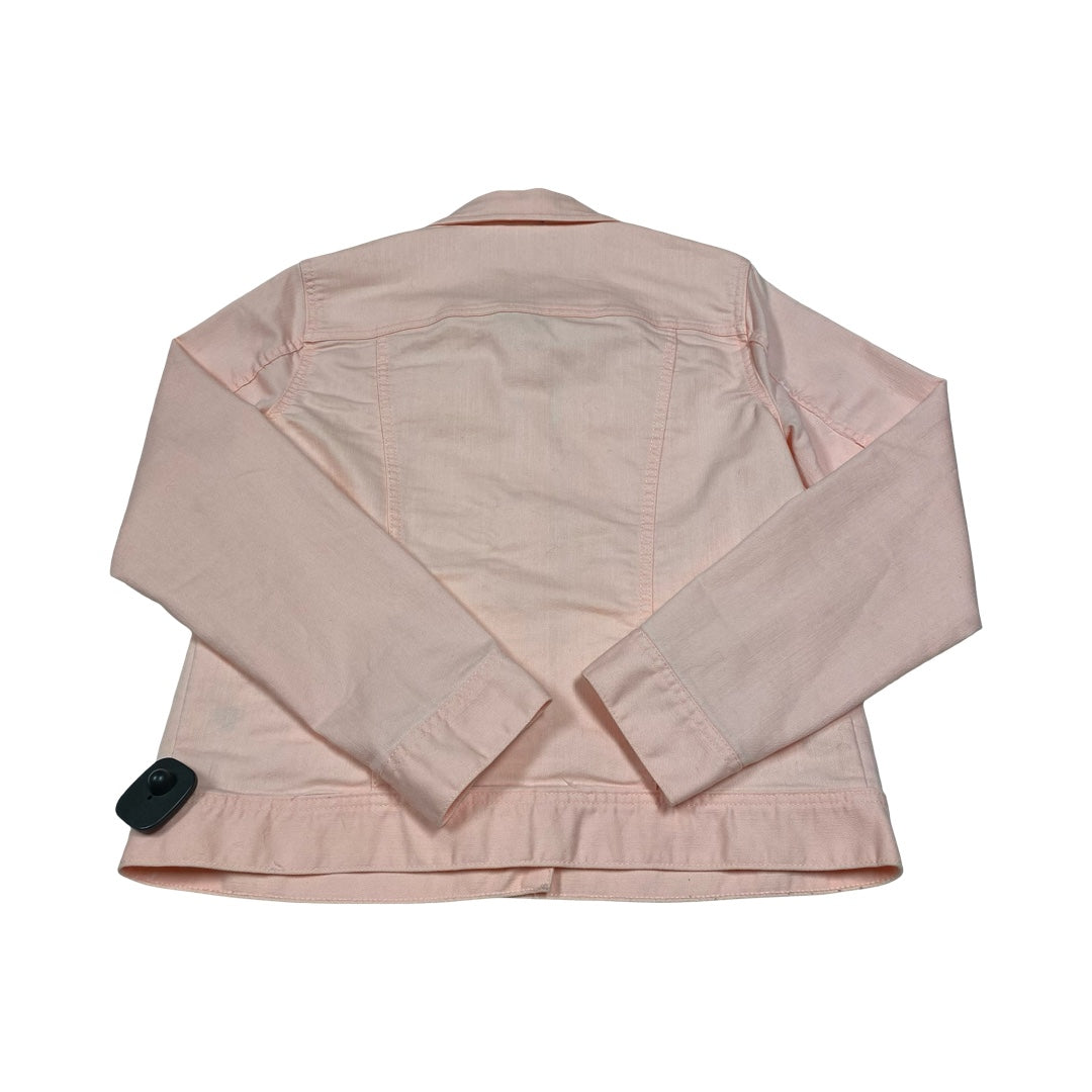 Jacket Denim By Croft And Barrow In Pink Denim, Size:S