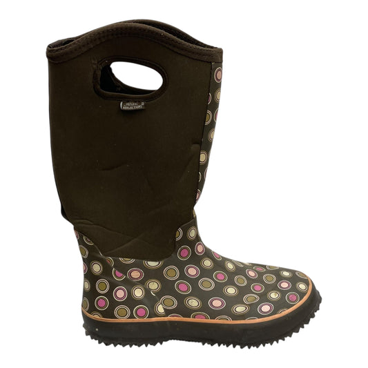 Boots Rain By Natural Reflections In Brown, Size:8.5