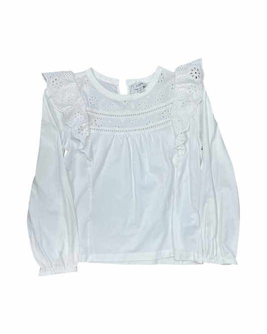Top Ls By J. Crew In White, Size:S