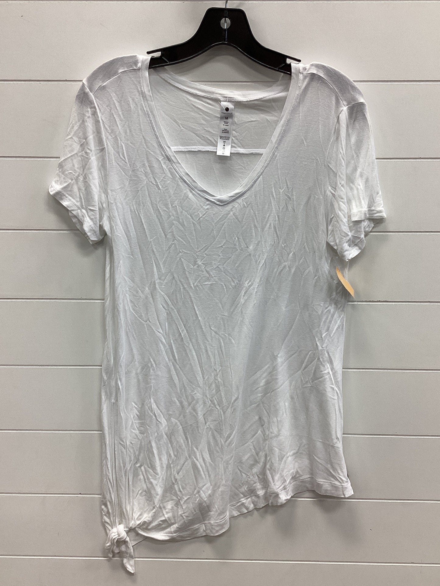 Athletic Top Ss By Yogalicious In White, Size:M