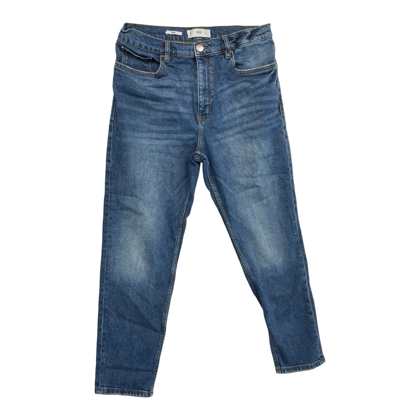Jeans Straight By Mng In Blue Denim, Size:10