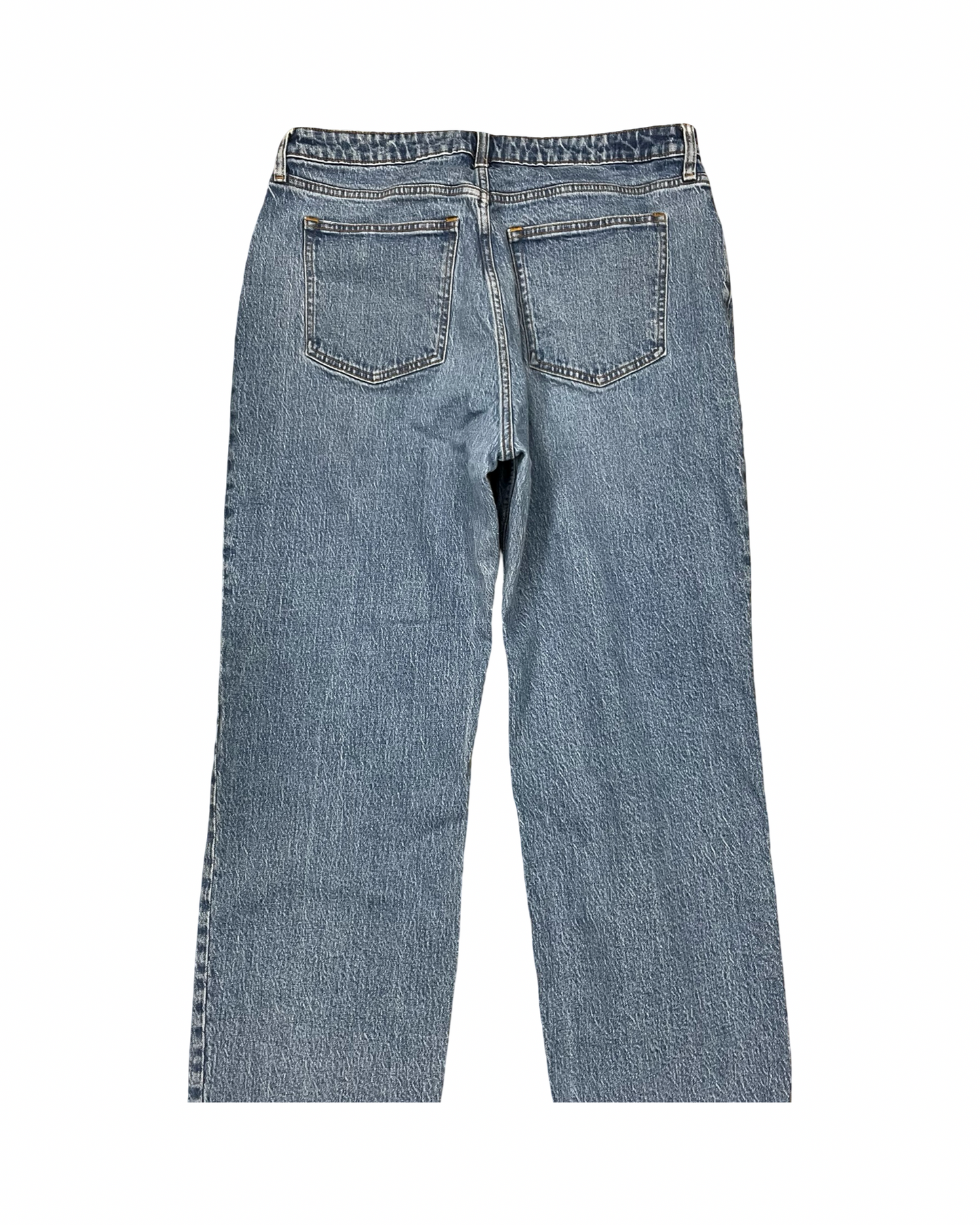 Jeans Straight By Abercrombie And Fitch In Blue Denim, Size:16
