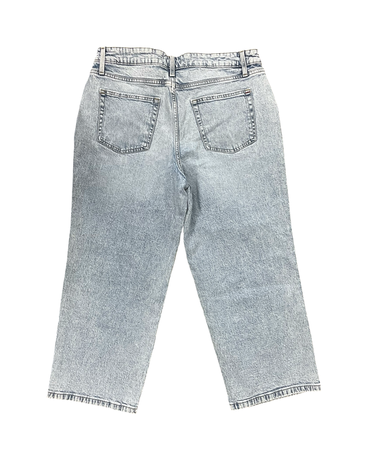 Jeans Straight By Edgely In Blue Denim, Size:16