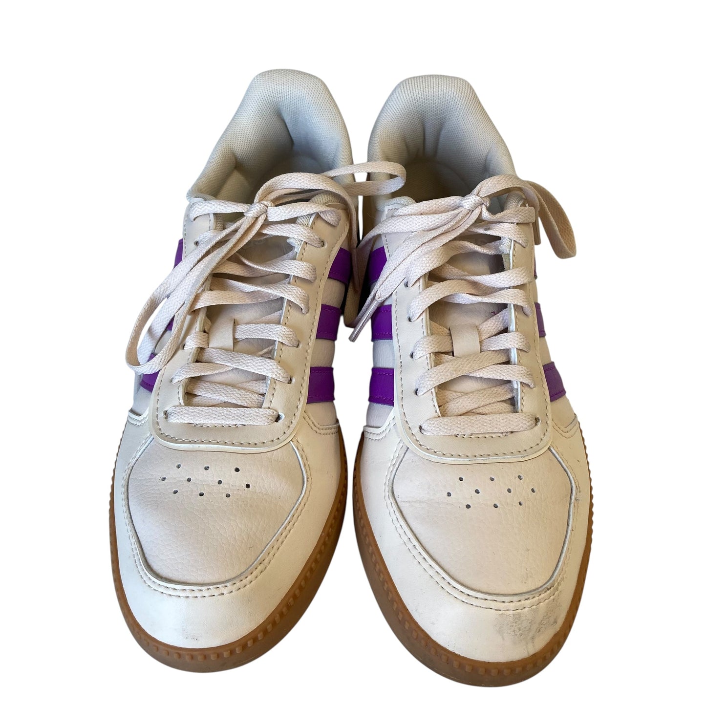 Shoes Sneakers By Adidas In Cream & Purple, Size:7