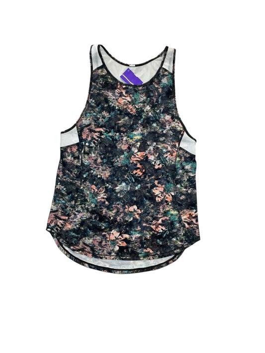 Athletic Tank Top By Lululemon In Floral Print, Size:S