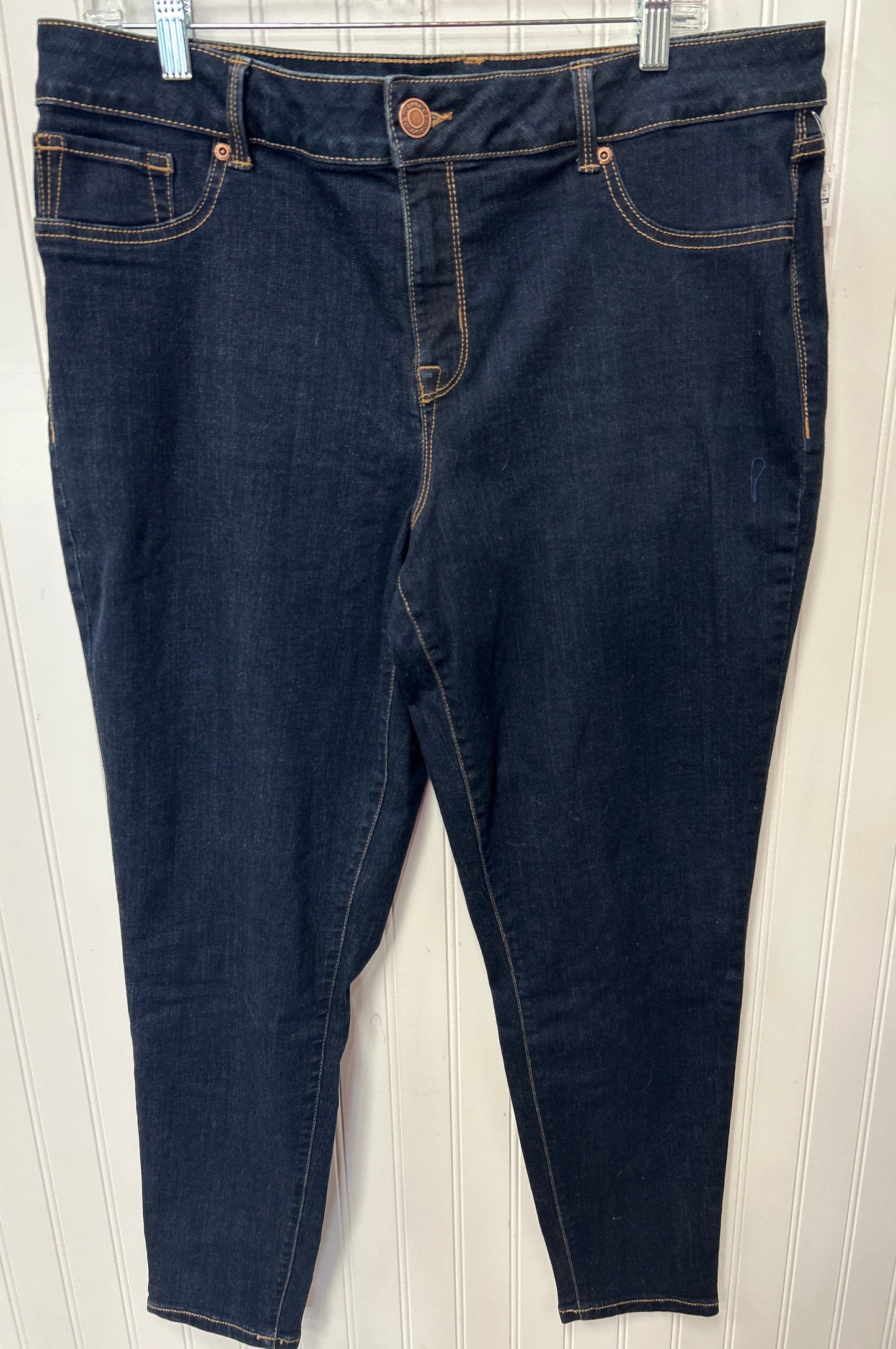 Jeans Skinny By Maurices In Blue Denim, Size:16