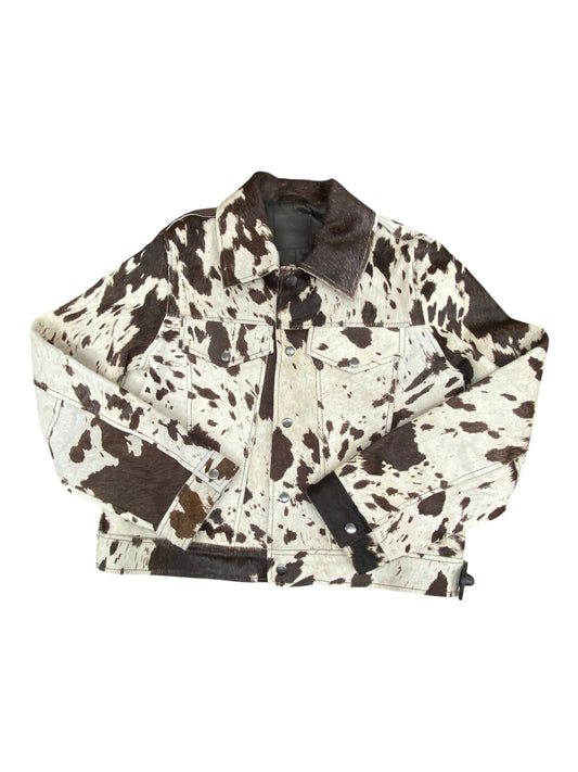 Jacket Leather By Mng In Animal Print, Size:S