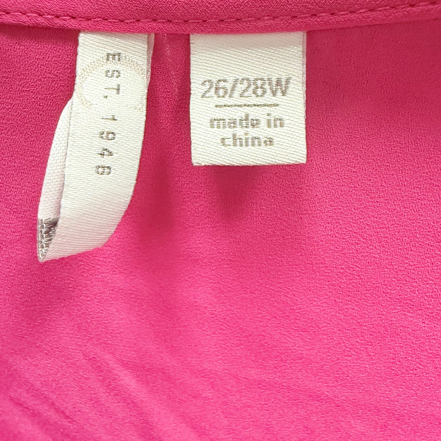 Top 3/4 Sleeve By EST. 1946 In Pink, Size: 26/28